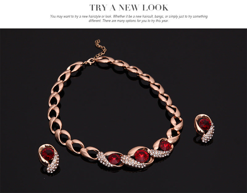 Trendy Creative Wedding Dress Fashion Alloy Jewelry Set