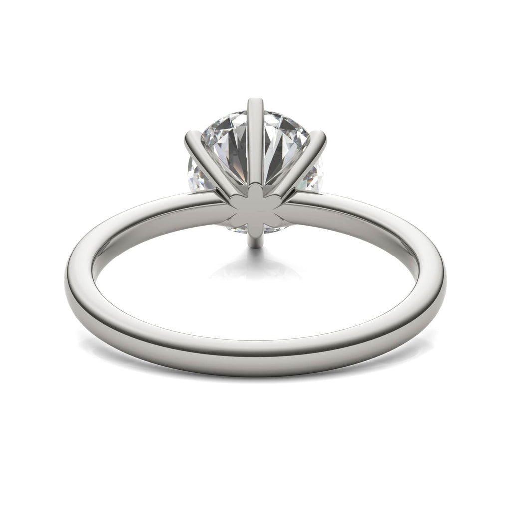 2.00 CTW AGI Certified Lab Grown Diamond Solitaire Engagement Ring – G-VS Clarity, 14K White Gold