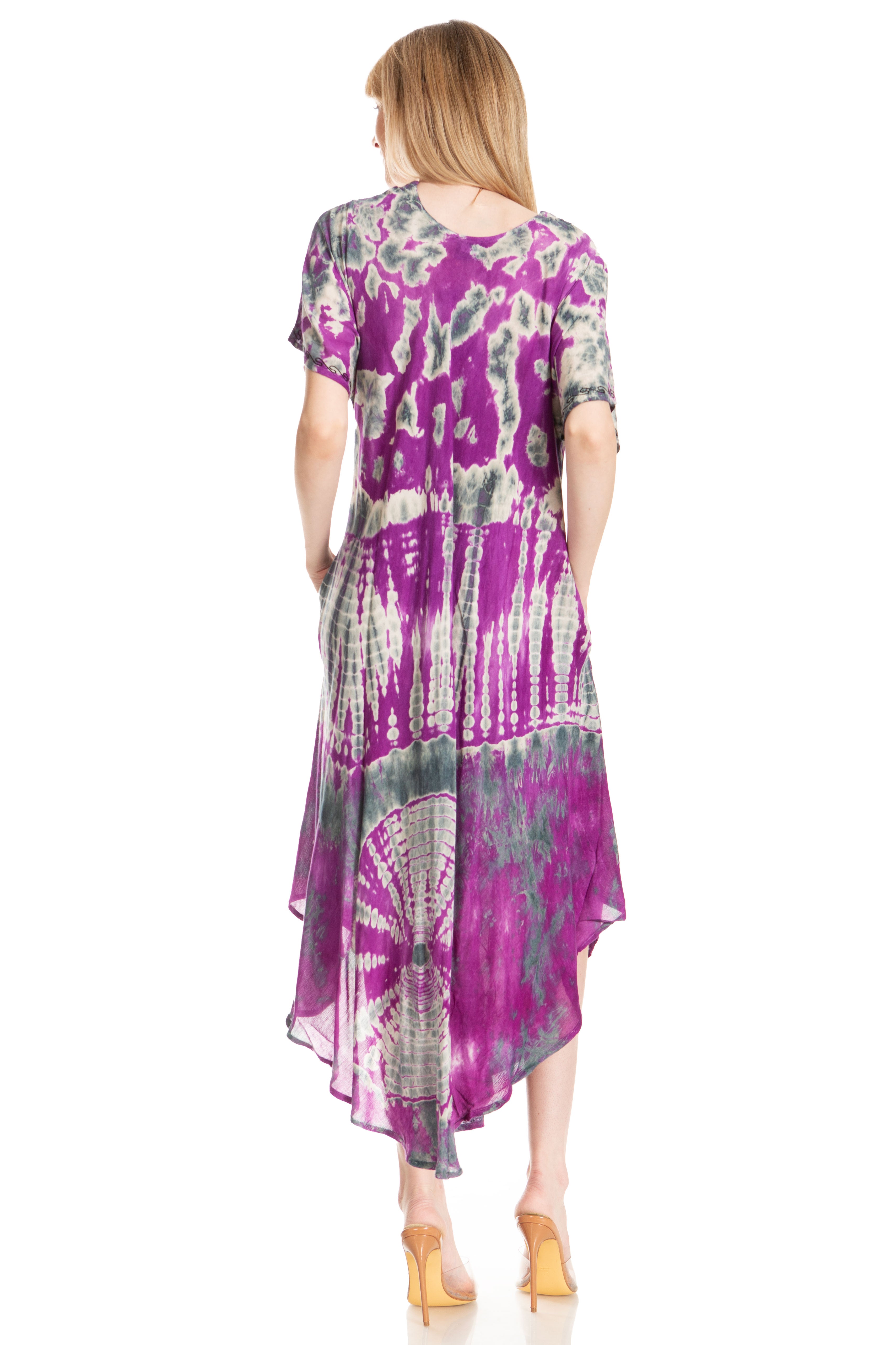 Sakkas Viveka Embroidered Caftan Dress