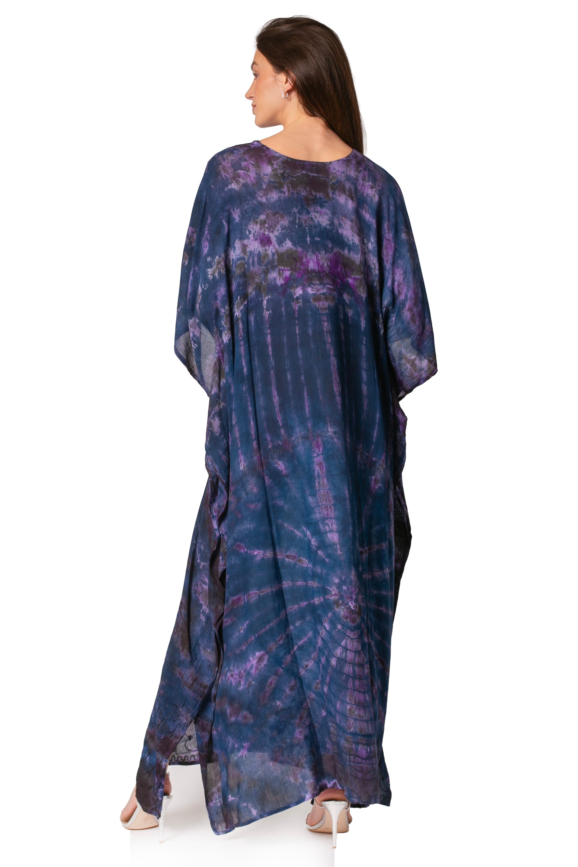 Sakkas Catia Women's Boho-Style Long Maxi Caftan for Lounging and Casual Wear
