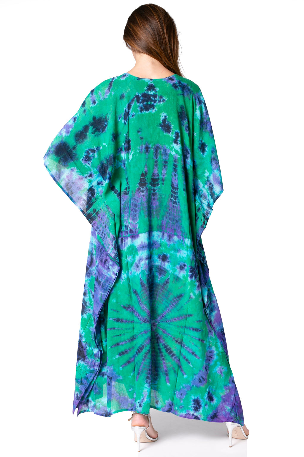 Sakkas Catia Women's Boho-Style Long Maxi Caftan for Lounging and Casual Wear