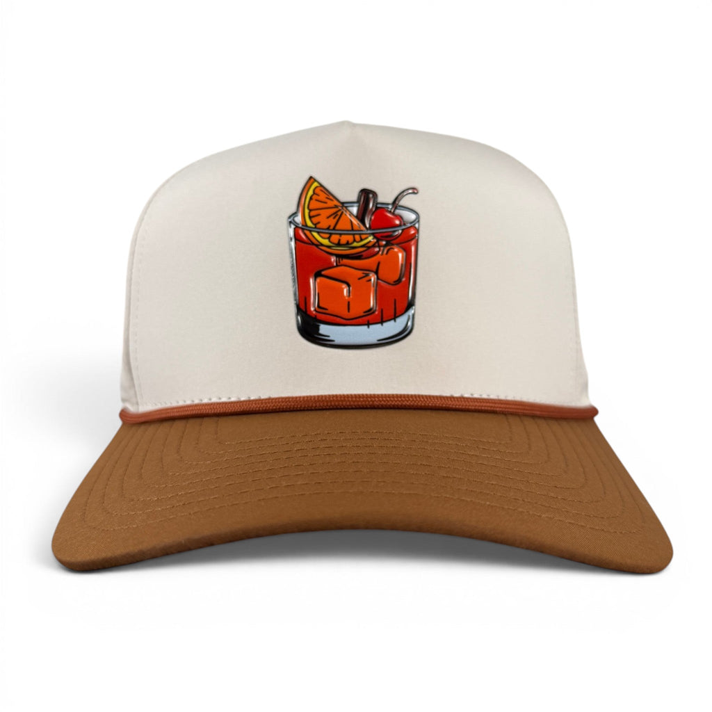 Old Fashioned Golf Hat | Snapback Cap | Built-in Magnetic Ball Marker Holder + Marker Included | Adjustable