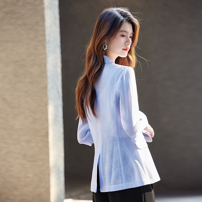 Fashionable Goddess-Style Cropped-Sleeve Lightweight Sun-Protection Jacket