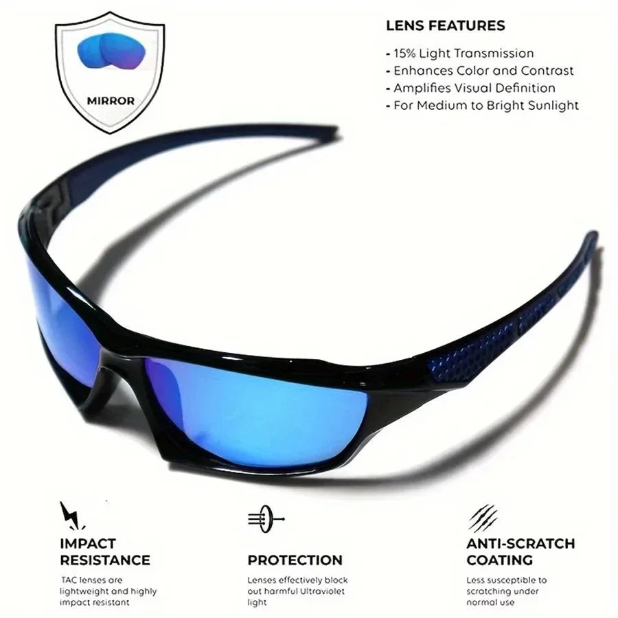 Fashion Sports Polarized Sunglasses | Round Frame UV Protection Eyewear for Men and Women
