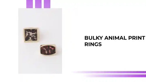 Bulky Animal Print Rings by@Outfy