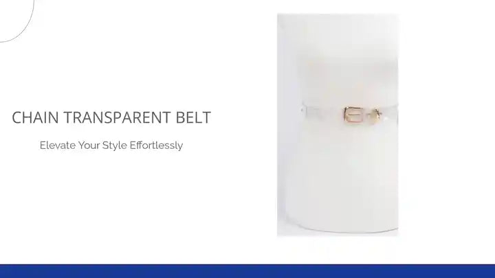 Chain Transparent Belt by@Outfy