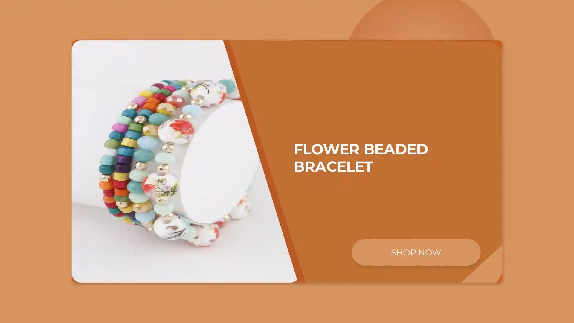 Flower Beaded Bracelet by@Outfy