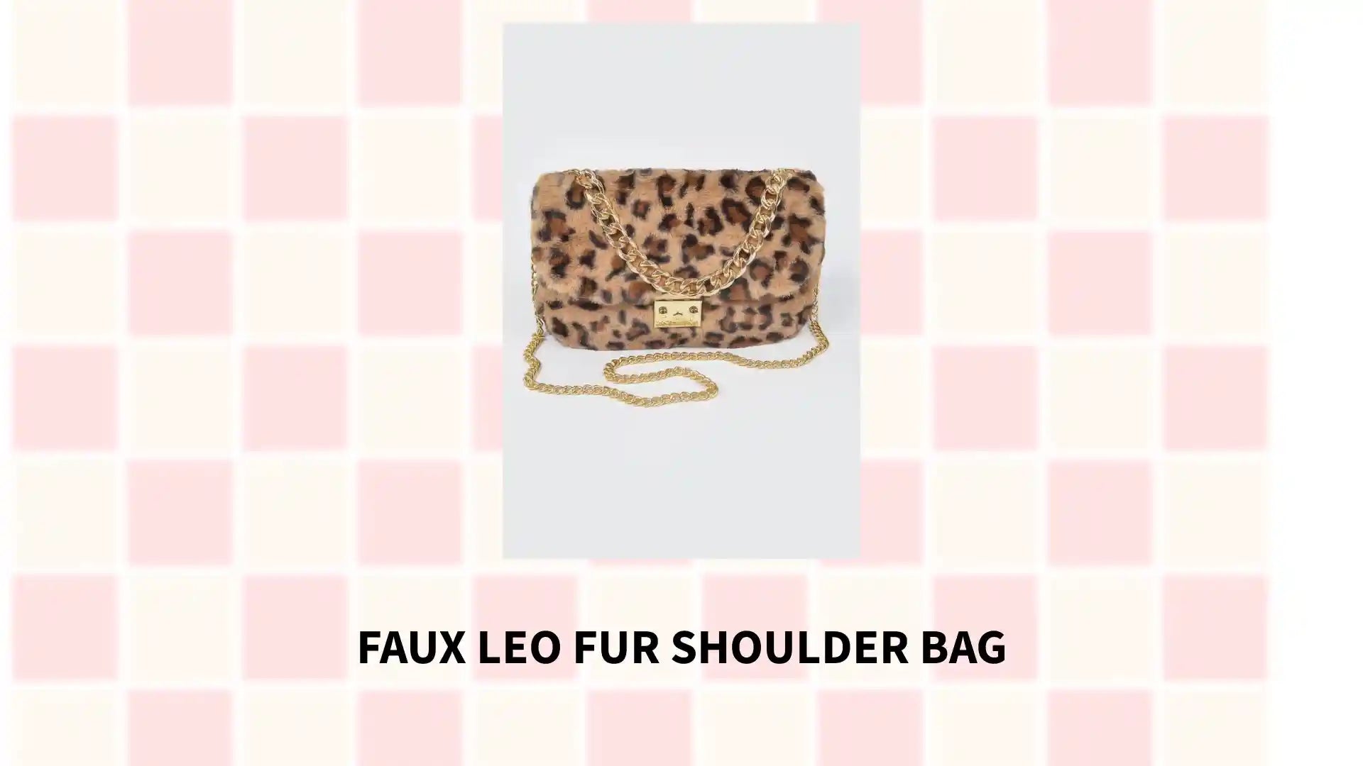 Faux Leo Fur Shoulder Bag by@Outfy