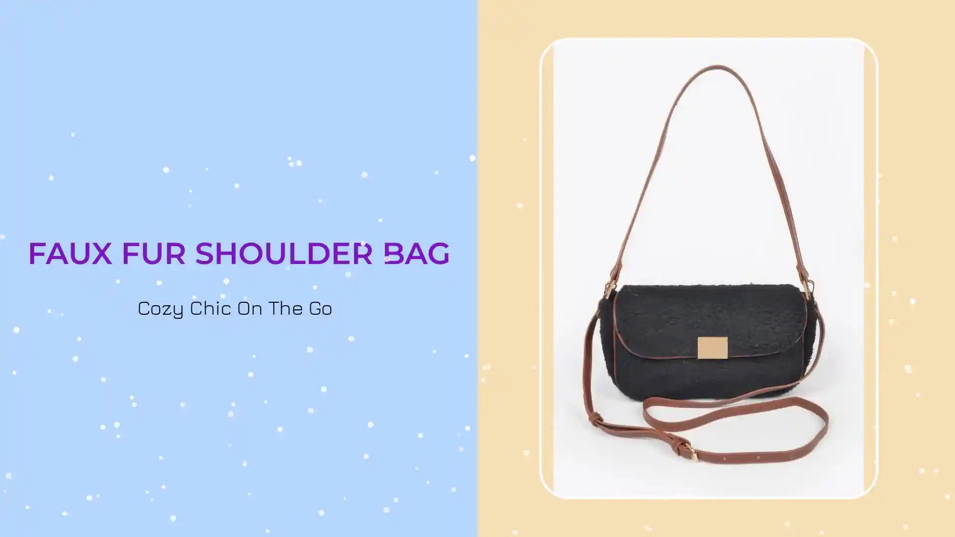 Faux Fur Shoulder Bag by@Outfy