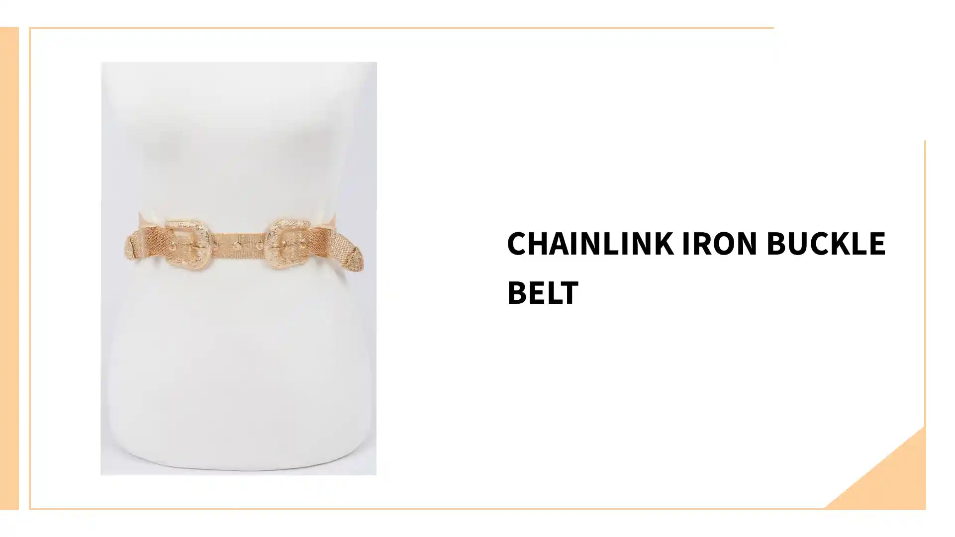 Chainlink Iron Buckle Belt by@Outfy