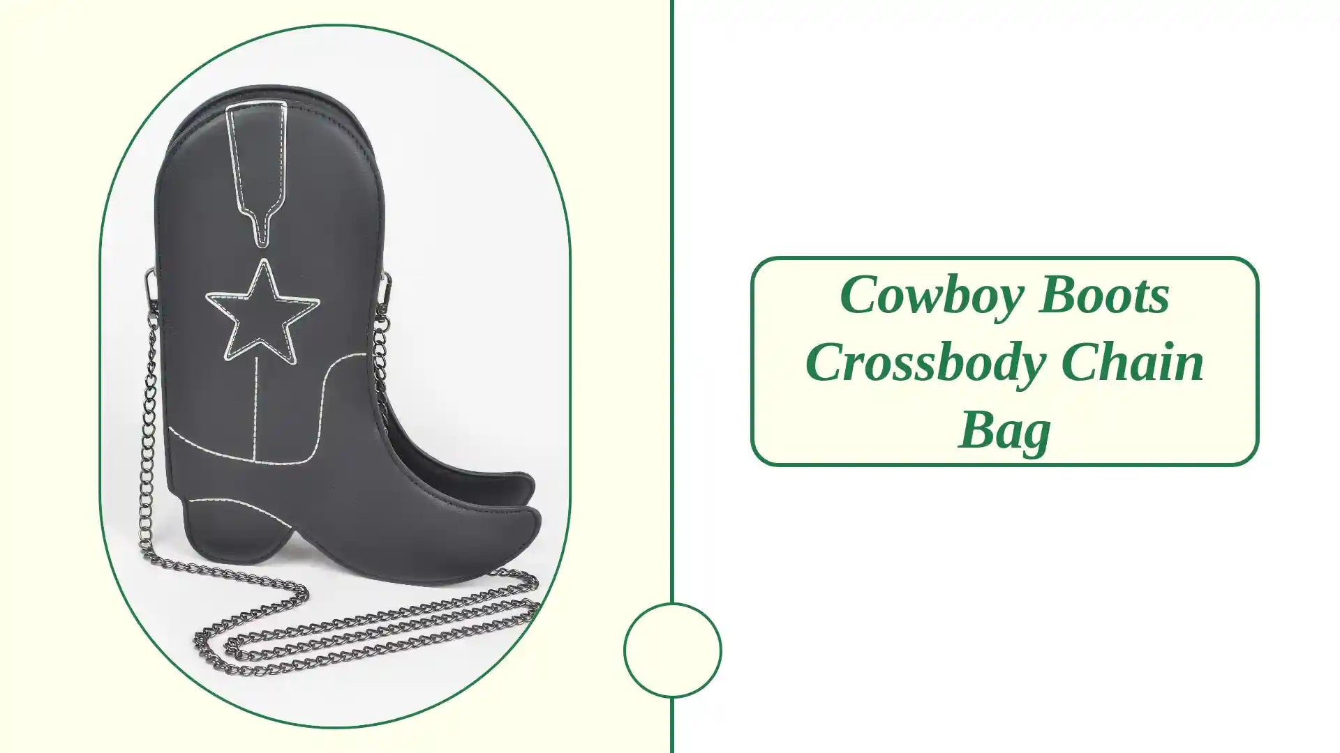 Cowboy Boots Crossbody Chain Bag by@Outfy